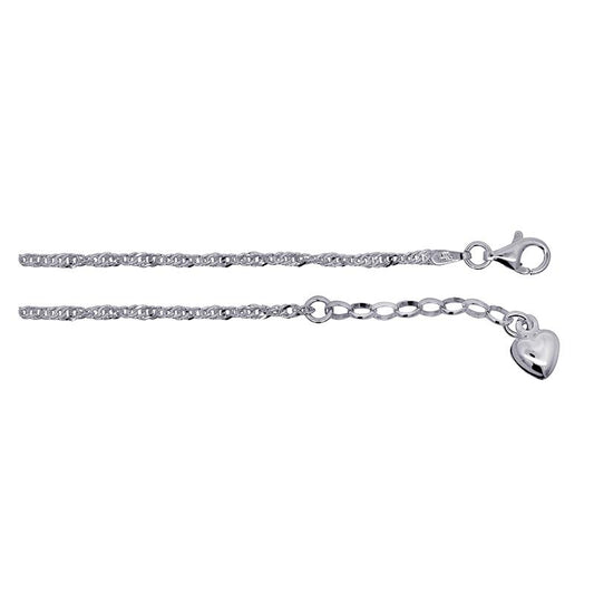 SILVER TWIST ANKLET