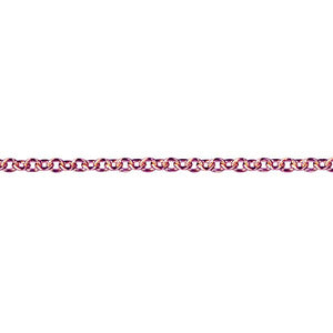 STERLING SILVER ROSE GOLD PLATED CHAIN 50CM