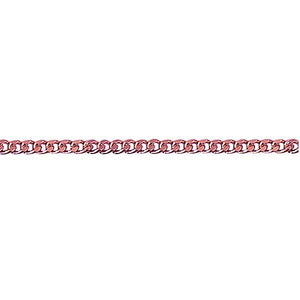 STERLING SILVER ROSE GOLD PLATED CHAIN 50CM