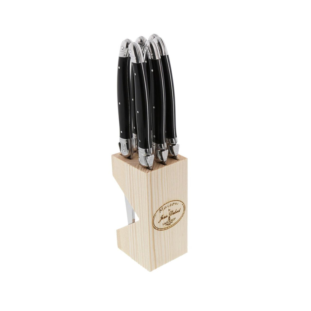 Jean Dubost Maison Black - 6Pc Steak Knife Set 1.2mm