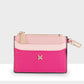Hannah Zip Card Case Zip Purse Powder Blue/White/Dk Blue