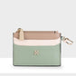 Hannah Zip Card Case Zip Purse Powder Blue/White/Dk Blue