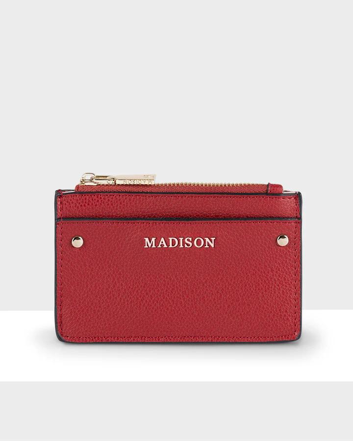 SMALL ZIP PURSE RED