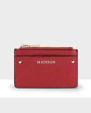 SMALL ZIP PURSE RED