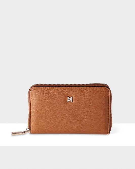 ZIP AROUND WALLET TAN
