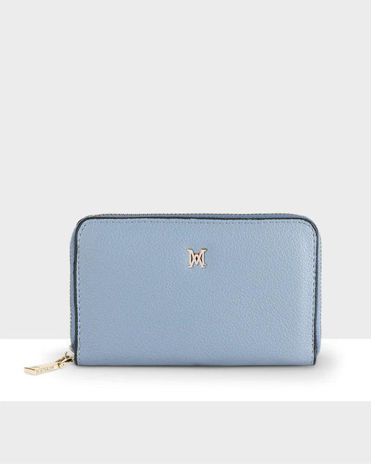 ZIP AROUND WALLET BLUE