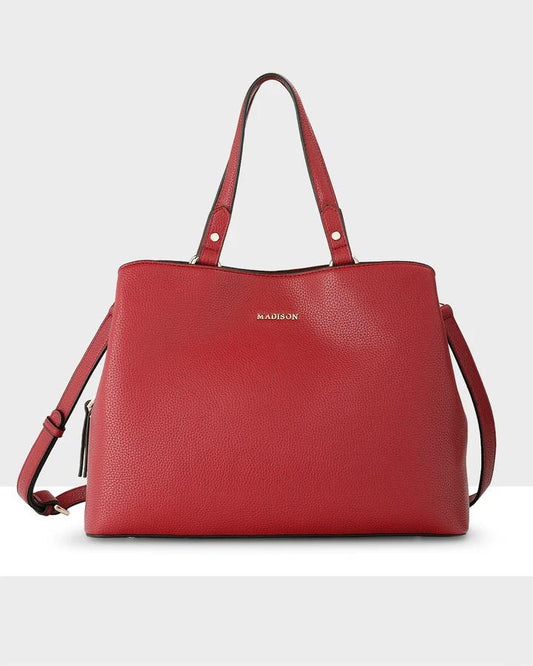 MEDIUM SATCHEL RED
