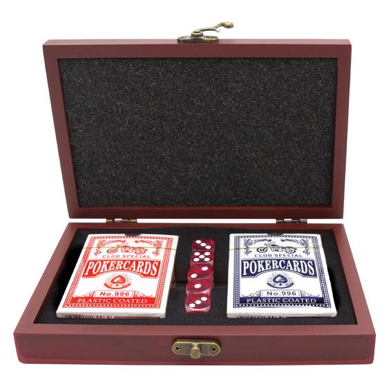 WOODEN BOX CARDS SET