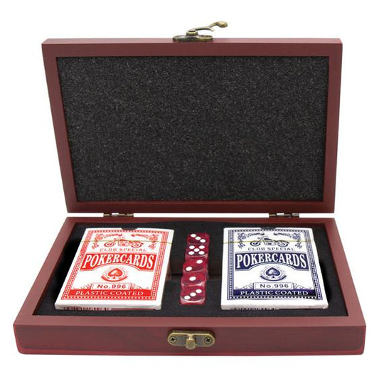 WOODEN BOX CARDS SET