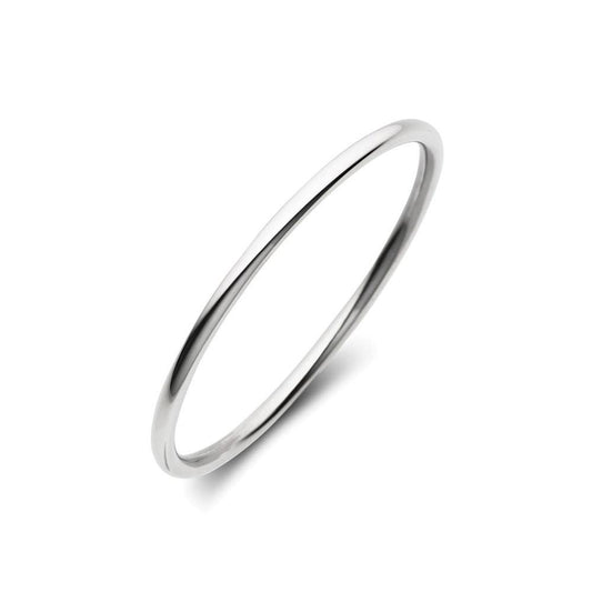 SILVER GOLF BANGLE 60mm
