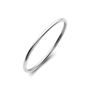 SILVER GOLF BANGLE 60mm