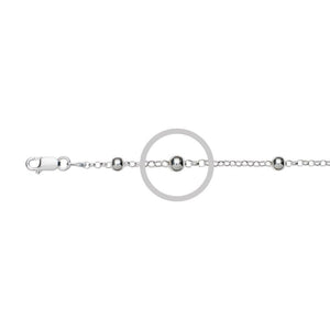 SILVER BALL CHAIN NECKLACE