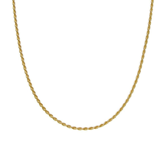 SILVER GOLD PLATED ROPE CHAIN