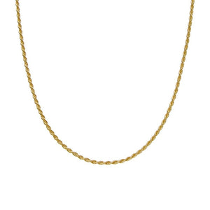 SILVER GOLD PLATED ROPE CHAIN