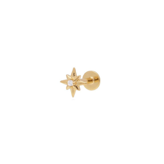 SILVER GOLD PLATED HELIX PIERCING