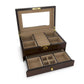 Single Drawer Jewellery Box With Walnut Veneer 28x18.5x12cm