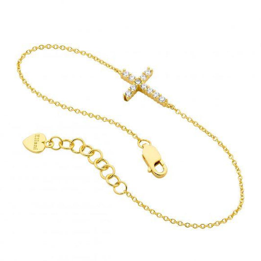 SILVER GP CROSS BRACELET