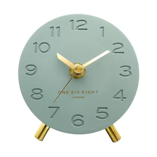 Ariel Sage Green Silent Mantel Clock
