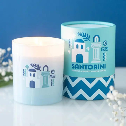 Santorini Coconut & Sea Salt Scented Candle