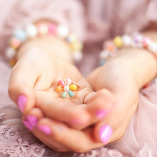 Rainbow Petal Ring