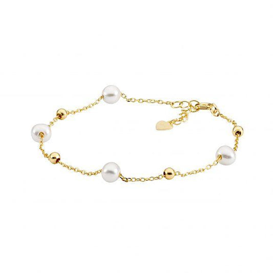 STERLING SILVER FRESHWATER PEARL BRACELET