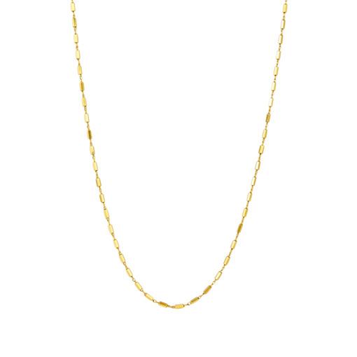 SILVER GOLD PLATED MINI TUBE NECKLACE