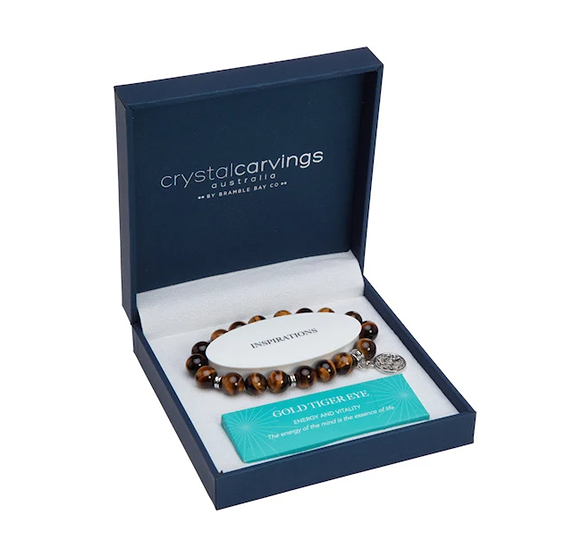 GOLD TIGER EYE TREE OF LIFE BRACELET