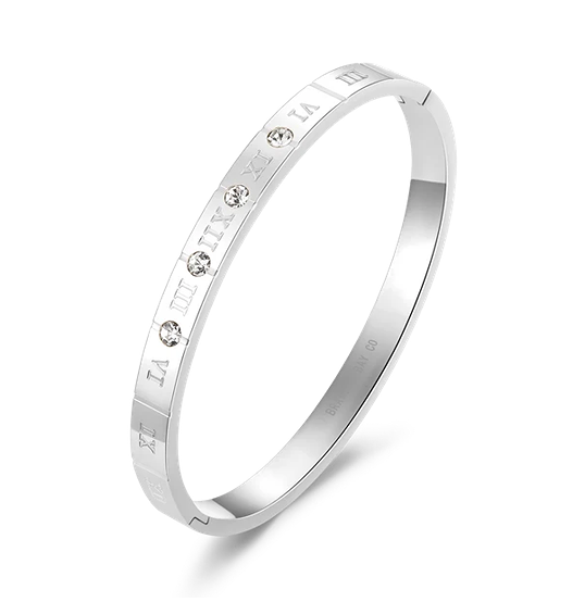 STEEL CZ BANGLE