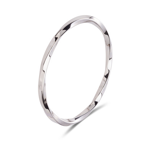 STEEL TWIST BANGLE