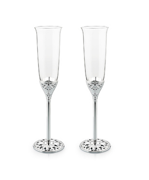 FLUTES WITH CRYSTALS