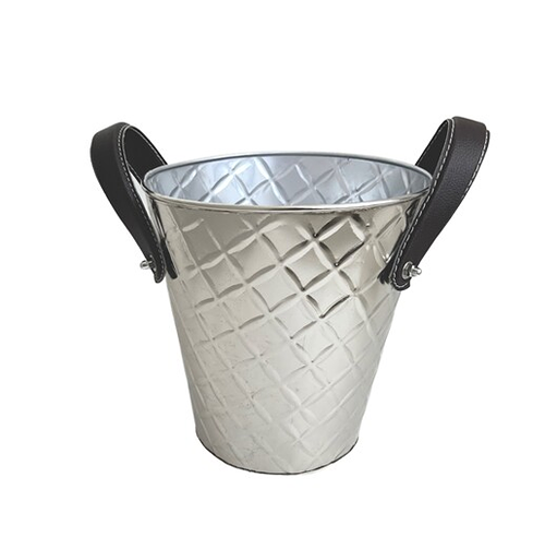 WINE COOLER WITH LEATHER HANDLES