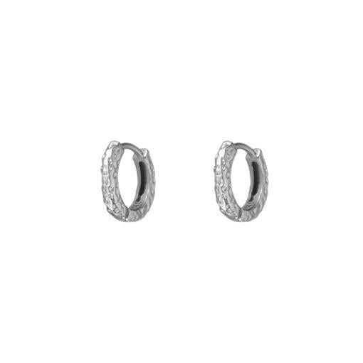 SS BEATEN HOOP EARRINGS