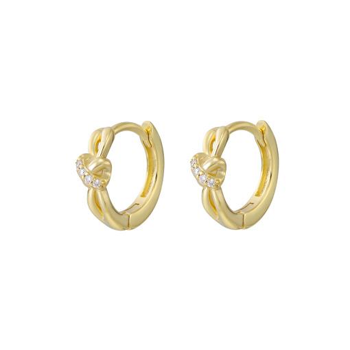 SS CZ KNOT HOOPS GP