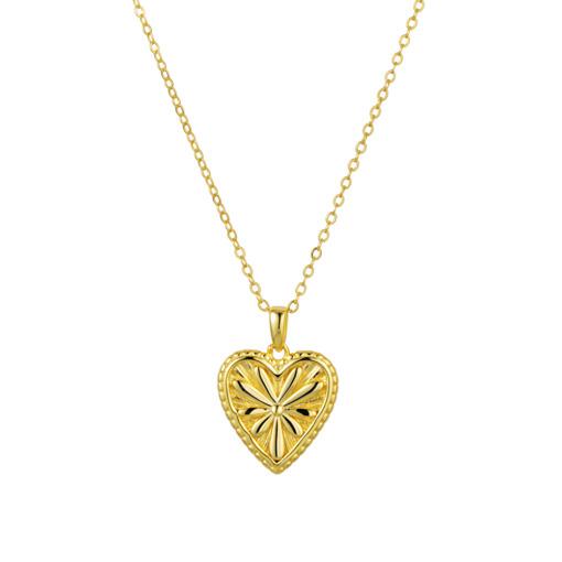 SS GP MARIGOLD HEART NECKLACE