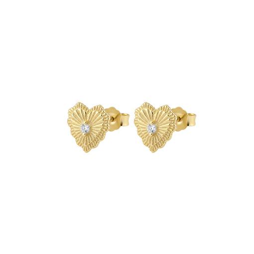 SS GP RADIATING HEART STUDS