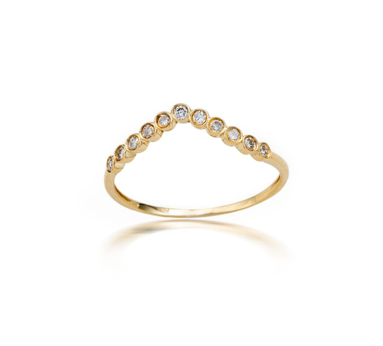 9CT YG LG BEZEL V BAND