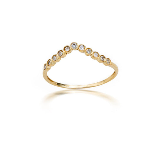 9CT YG LG BEZEL V BAND