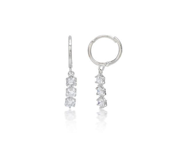 9CT WG DROP LG DIAMOND EARRINGS