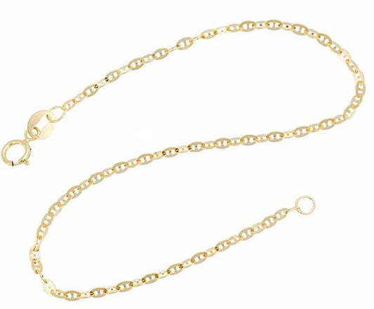 9CT YG ITALIAN ANCHOR NECKLACE