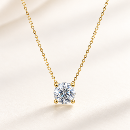9CT YG 1.09CT LGD NECKLACE