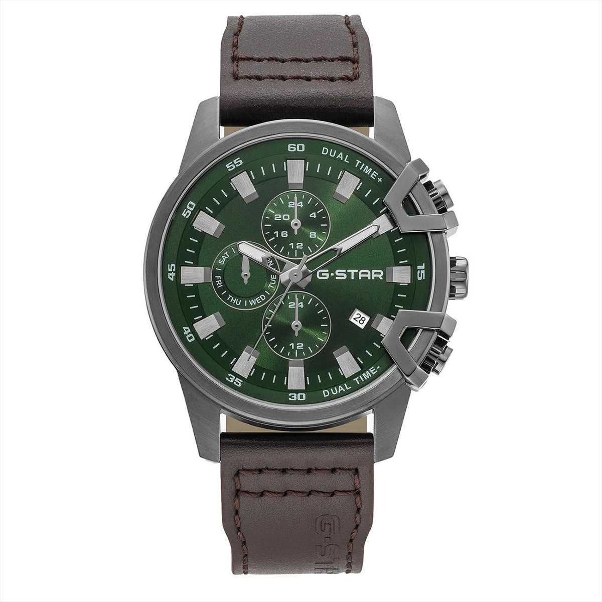 G-STAR BEND3D GREEN W/BROWN LEATHER