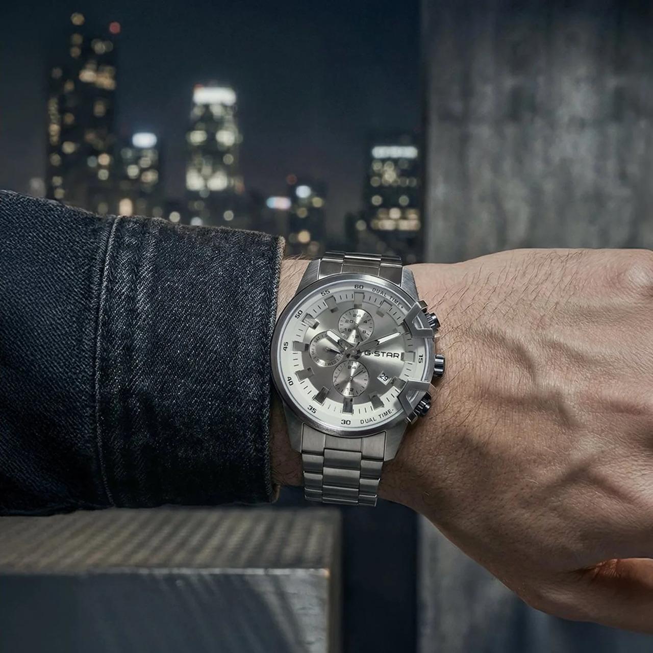 G-STAR BEND3D GUNMETAL STEEL