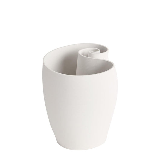 JADE WHITE VASE 34CM