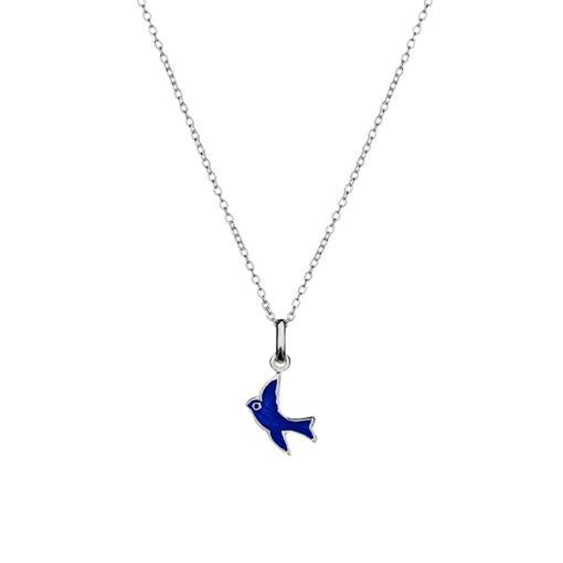 SS CHILDREN'S BLUE BIRD NECKLACE
