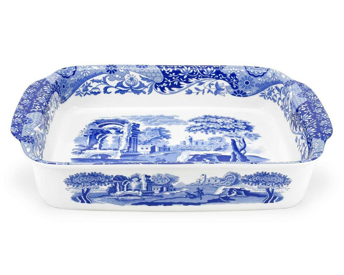 SPODE BLUE ITALIAN RECTANGLE BAKING DISH