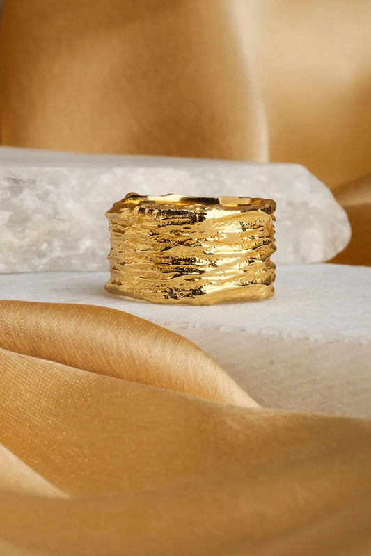 CHRYSSA GP TEXTURED RING