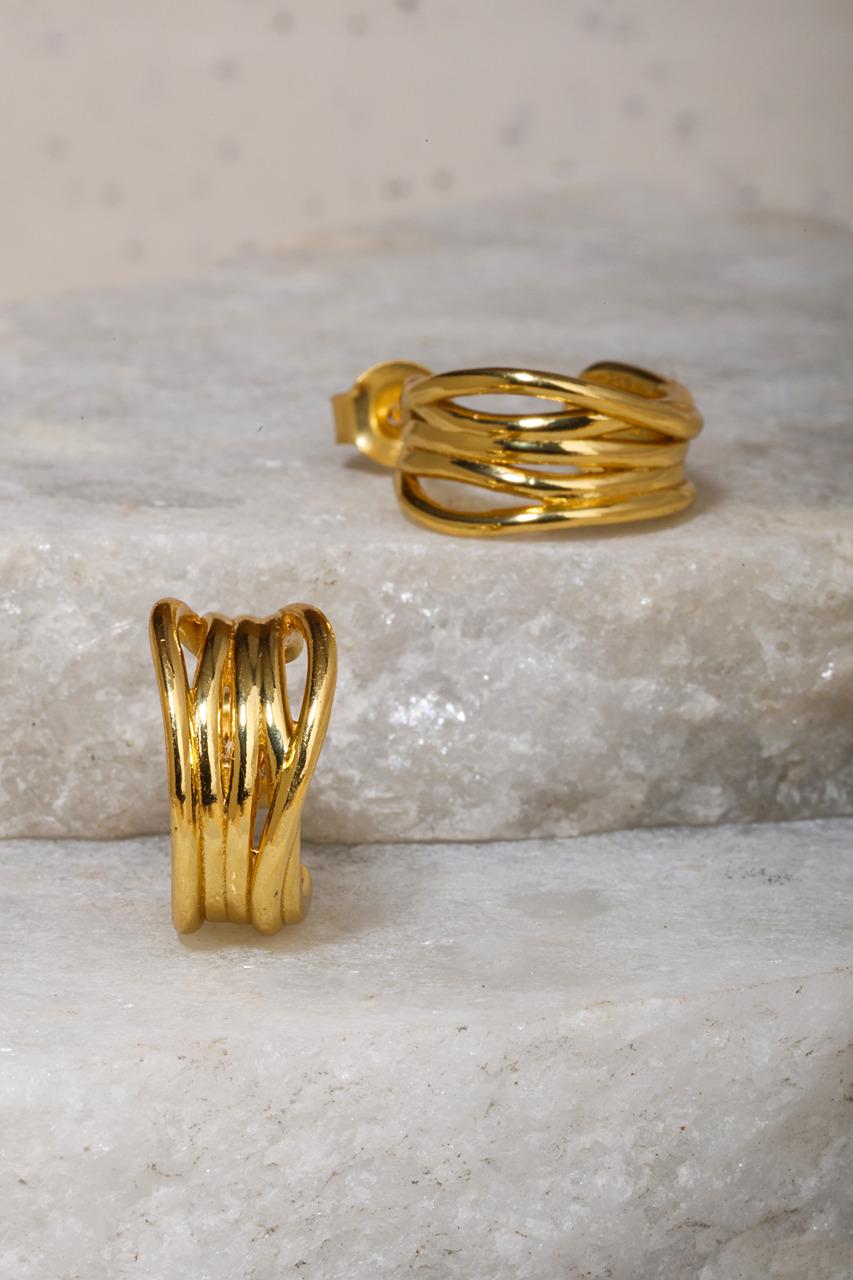 CHRYSSA GP ENTWINED EARRINGS