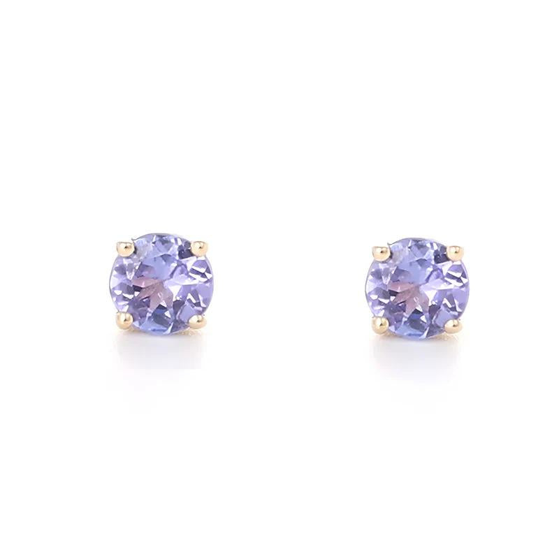 AURI GEMS 9CT YG TANZANITE STUDS