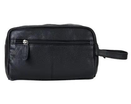 LEATHER TOILETRY BAG