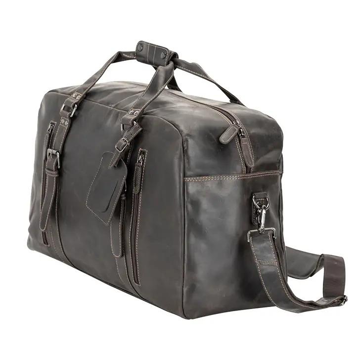 LEATHER WEEKEND BAG